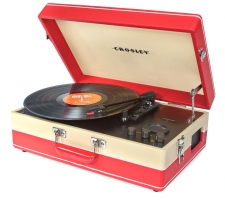 Crosely Echo Portable USB Turntable - Tan/Red