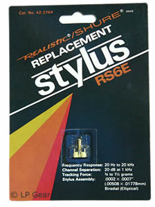 Realistic Shure RS6E stylus
