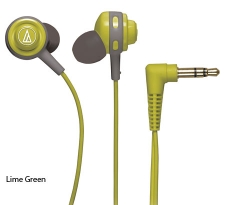 Audio-Technica ATH-COR150 Core Bass Immersive In-Ear Headphones - Lime Green