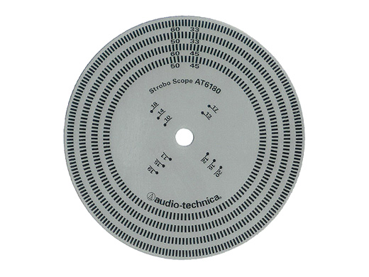 Audio-Technica  Strobe Disc AT6180 with Overhang for Cartridge Alignment
