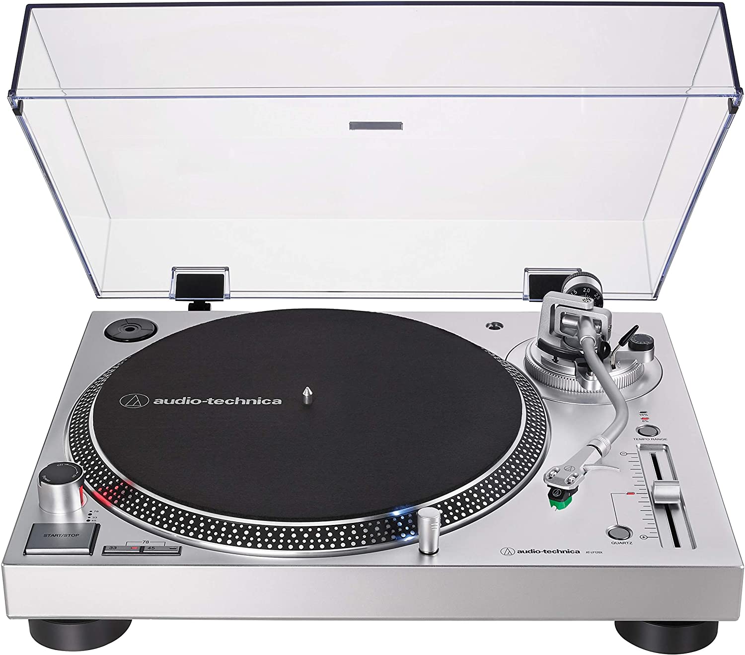 Audio-Technica AT-LP120XUSB Stereo Turntable (Silver)