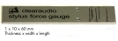 clearaudio stylus force gauge