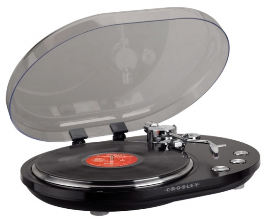 Crosley Oval USB Turntable,Crosley Oval USB Turntable,CR6004A-BK