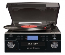 Crosley Tech Turntable with CD Player - Black