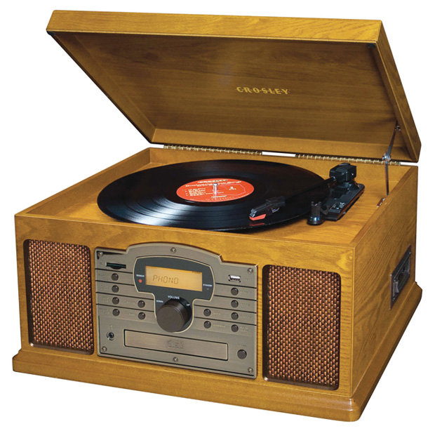 Crosley Troubadour Turntable,Crosley Troubadour TurntableOak,Crosley