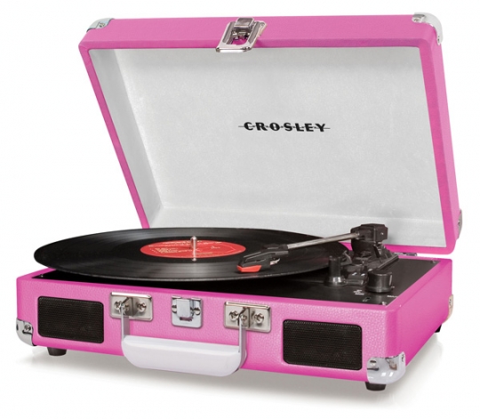 Crosley Cruiser,Crosley Cruiser Turntable,CR8005A-PI Crosley Cruiser  Turntable Pink Vinyl,CR8005API Crosley Cruiser Turntable-Pink Vinyl,Crosley  Cruiser Record Player,Crosley Cruiser Phonograph