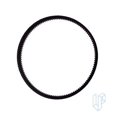 Dual 1264 turntable pitch belt ribbed