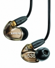 Shure SE535-V Triple High-Definition MicroDriver Earphone with Detachable Cable, Metallic Bronze